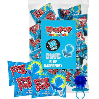 Ring Pop Colorfest Blue Raspberry 30pc 15oz - 1 Pack