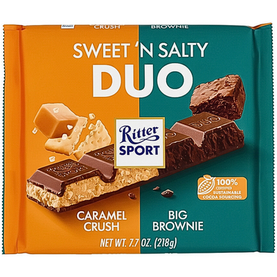 Ritter Sport Sweet'n Salty Duo 218g - 12 Pack