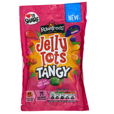 Rowntree's Jelly Tots Tangy 140g (UK) - 10 Pack