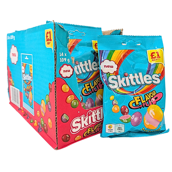 Skittles Flavour Flip 109g (UK) - 14 Pack