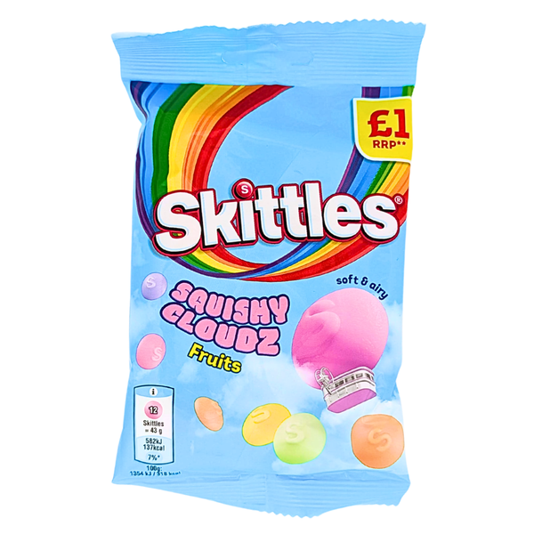 Skittles Fruit Squishy Cloudz 70g (UK) - 14 Pack