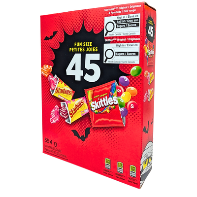 Skittles & Starburst Halloween Variety 45ct 554g - 1 Pack