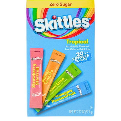 Skittles Tropical Variety Pack 20 Singles To Go - 6 Pack