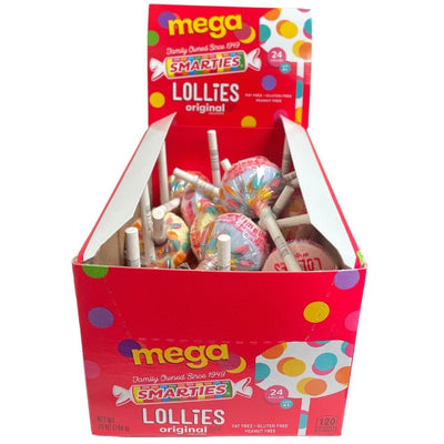 Smarties Mega Double Lollies - 24 Pack