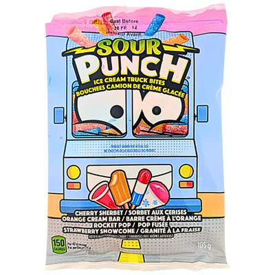 Sour Punch Ice Cream Truck Bites 105g - 12 Pack
