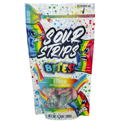 Sour Strips Bites Rainbow 6.35oz - 10 Pack