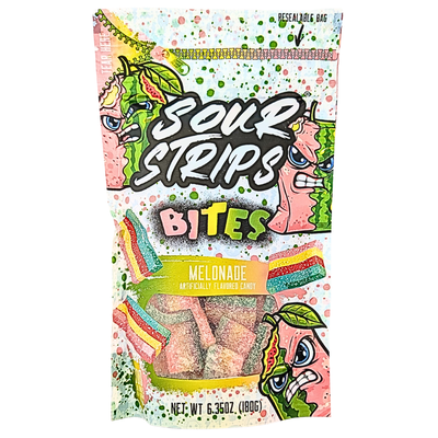 Sour Strips Bites Melonade 6.35oz - 10 Pack