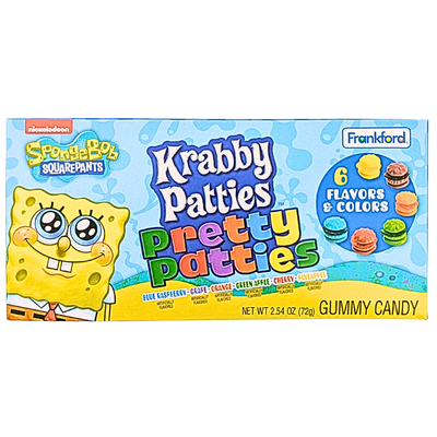 SpongeBob Gummy Krabby Patties Colors Theater Box - 12 Pack