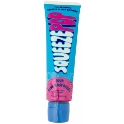 Squeeze Pop Sour Blue Raspberry 4oz - 12 Pack