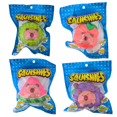 Squishies Capybara in Fruit - 12 Piece