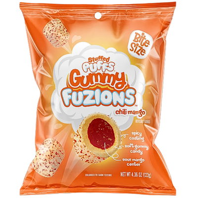 Stuffed Puffs Gummy Fuzions Chili Mango 120g - 8 Pack
