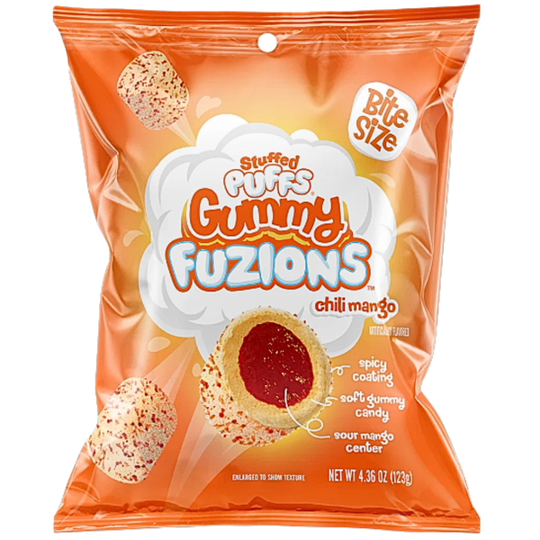 Stuffed Puffs Gummy Fuzions Chili Mango 120g - 8 Pack