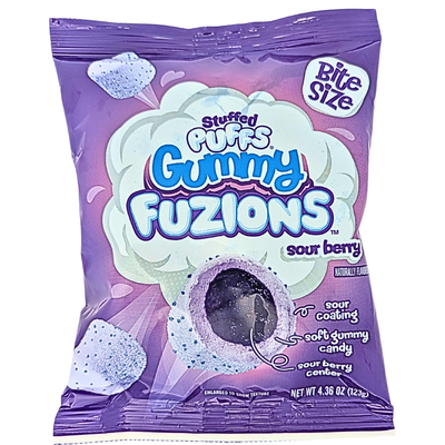 Stuffed Puffs Gummy Fuzions Sour Berry 120g - 8 Pack