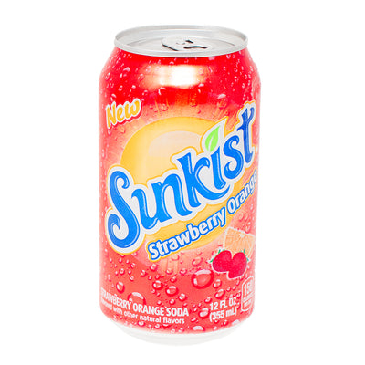 Sunkist Strawberry Orange 355mL - 12 Pack Nutrition Facts Ingredients
