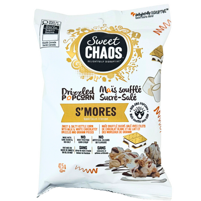 Sweet Chaos Drizzled Popcorn S'mores 42.5g - 8 Pack