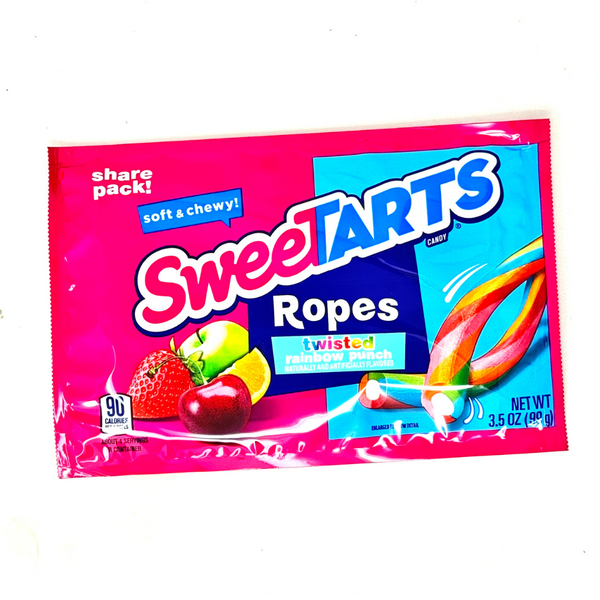 Sweetarts Soft & Chewy Ropes Twisted Rainbow Punch 3.5oz - 12 Pack