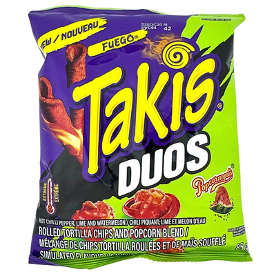 Takis Duos Fuego 85g - 18 Pack
