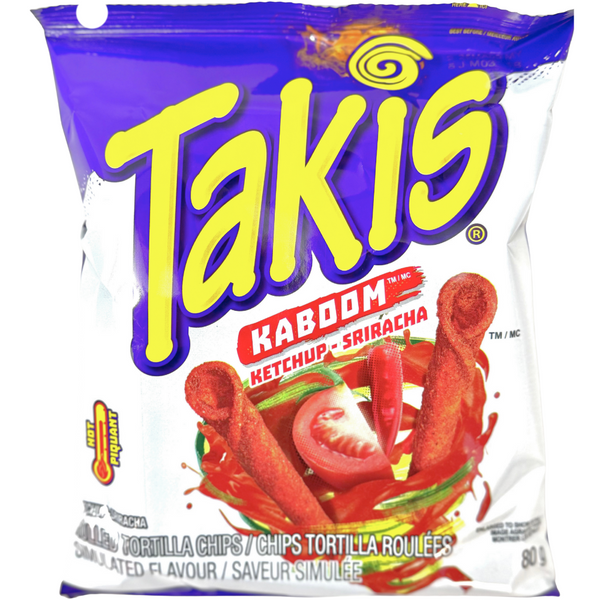 Takis Kaboom Ketchup-Sriracha 80g - 18 Pack