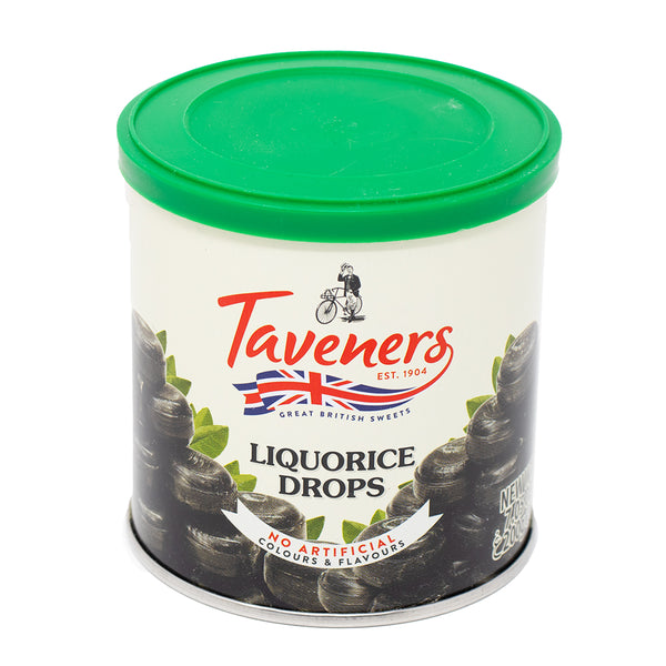 Taveners Liquorice Drops - 12 Pack