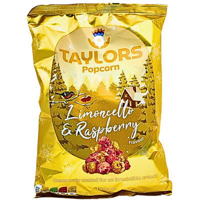 Taylors Limoncello & Raspberry Popcorn 155g (UK) - 8 Pack