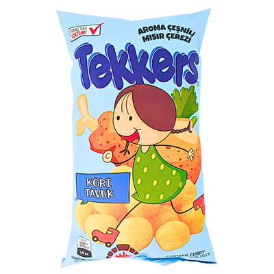 Tekkers Chicken Curry Corn Puffs 35g (Turkey) - 50 Pack