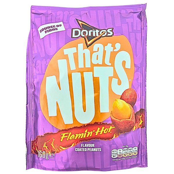 That's Nuts Doritos Extra Flamin Hot 160g (UK) - 8 Pack