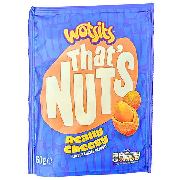 That's Nuts Wotsits Really Cheesy 160g (UK) - 8 Pack