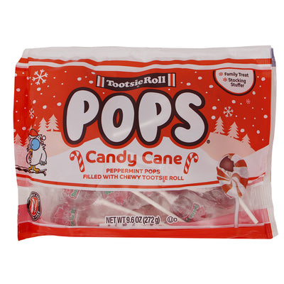Tootsie Pops Candy Cane Peppermint 9.6oz - 21 Pack