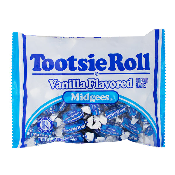 Tootsie Roll Vanilla Midgees 16oz - 24 Pack