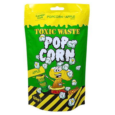 Toxic Waste Apple Popcorn 120g (UK) - 18 Pack
