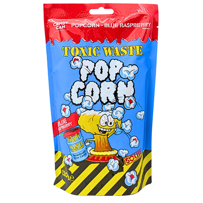 Toxic Waste Blue Raspberry Popcorn 120g (UK) - 18 Pack