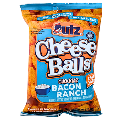 UTZ Cheese Balls Bacon Ranch 2.5oz - 5 Pack