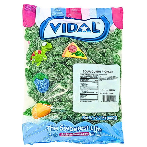 Vidal Sour Gummi Pickles 2.2lb - 1 Bag
