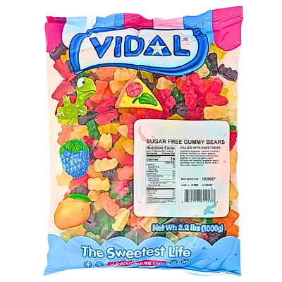 Vidal Sugar Free Bears 2.2lb - 1 Bag