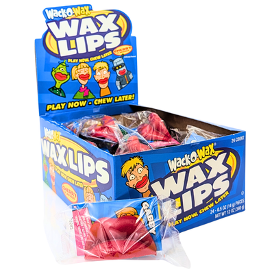 Wack-O-Wax Wax Lips - 24 Pack