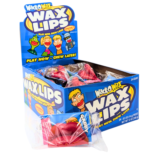 Wack-O-Wax Wax Lips - 24 Pack