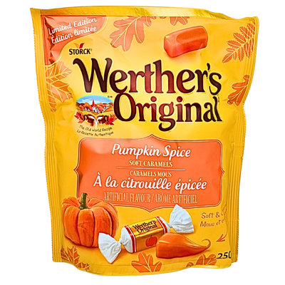 Werther's Original Soft Pumpkin Spice Caramels 250g - 12 Pack