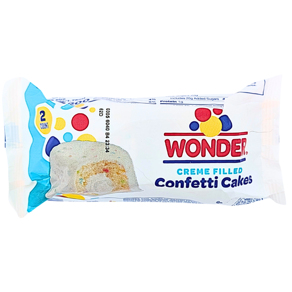 Wonder Creme Filled Confetti Cakes 3.5oz - 6 Pack