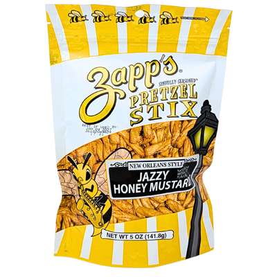 Zapp's Pretzel Stix Jazzy Honey Mustard 5oz - 8 Pack