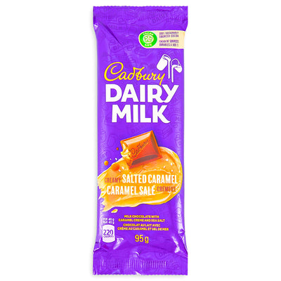 Cadbury Dairy Milk Creamy Salted Caramel Bars 95g - 12 Pack