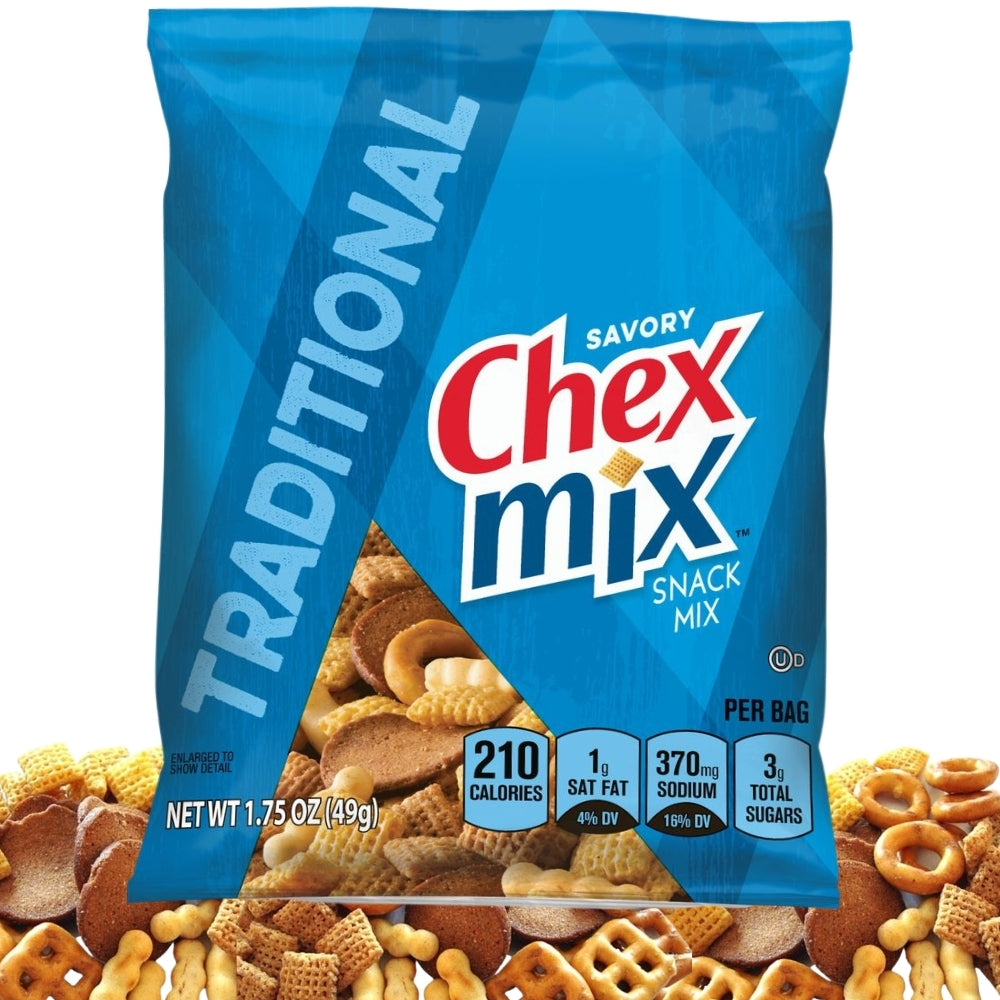 Chex Mix Traditional Snack Mix 1.75oz 42 Pack iWholesaleCandy.ca