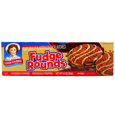 Little Debbie Fudge Rounds (8 Pieces) - 1 Box - American Snacks