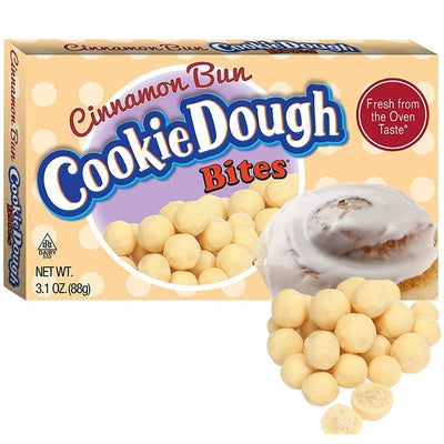Taste of Nature Cinnamon Bun Cookie Dough Bites Theater Box American Candies and Snacks