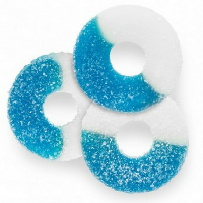 Albanese Gummi Blue Raspberry Rings Gummy Candy