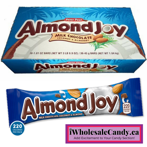 Almond Joy - Hersheys - Chocolate Bars - Wholesale Candy