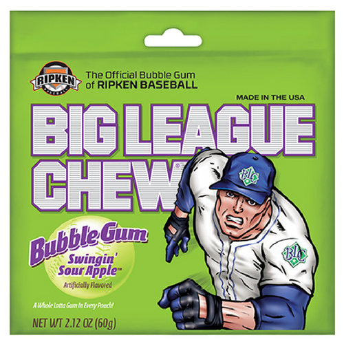 Big League Chew Bubble Gum Wild Pitch Watermelon - 2.12 oz/12 pack