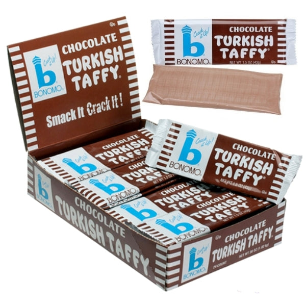 Bonomo Turkish Taffy Chocolate 1.5oz - 24 Pack