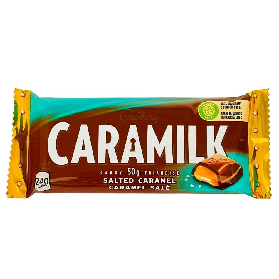 Caramilk Salted Caramel 50g - 24 Pack Canadian Chocolate Bar - Caramilk Chocolate