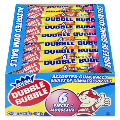Dubble Bubble Gum-6 Piece Tube