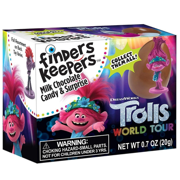 Finders Keepers Trolls Surprise 6PK Chocolate Eggs | iWholesaleCandy.ca